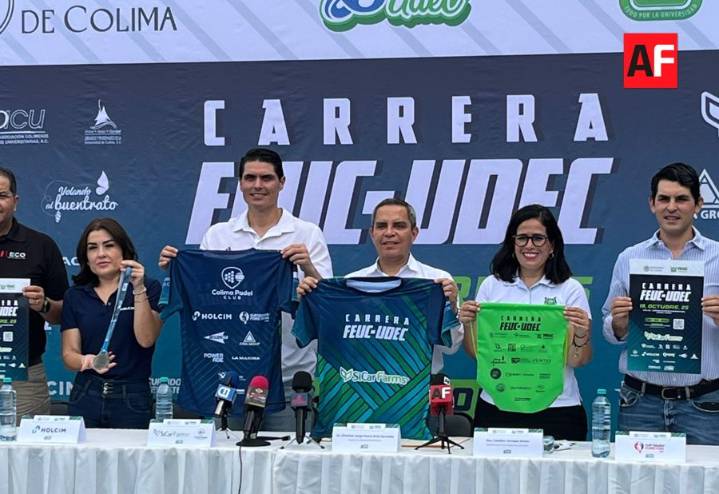 Presentan la 11ª Carrera FEUC–UDEC, en el marco del 85 aniversario de la Universidad de Colima