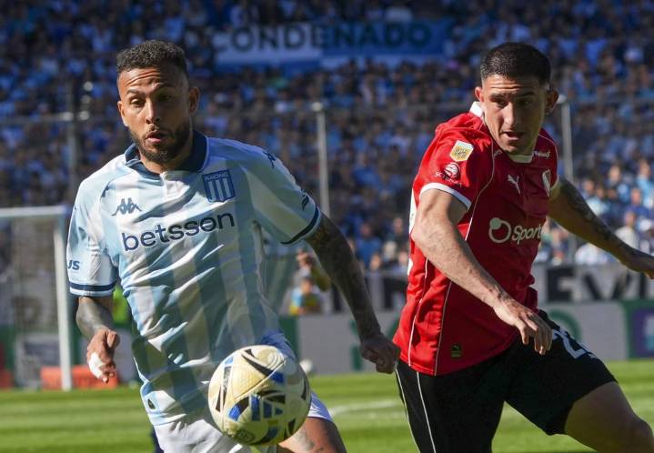 Con dos goles anulados, Independiente igualó ante Racing y sigue sin ganar en el Torneo Clausura