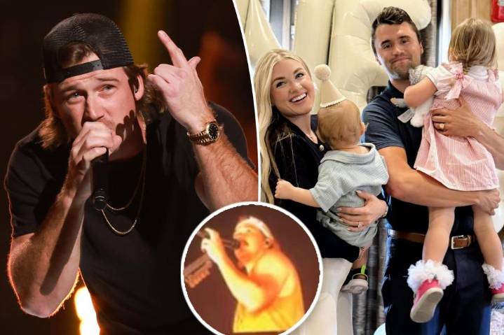 Morgan Wallen honors Charlie Kirk and family during concert