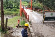 Invias comenzó trabajos de repotenciación en el puente sobre el río Cravo Sur en Labranzagrande