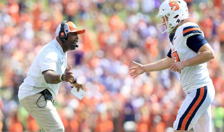 ESPN moves Syracuse-Clemson after rain delay. What channel is the second half on?
