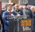 Politicians, Hollywood Union Reps Decry Censorship Outside Kimmel Studio