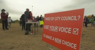 Protest against current Edmonton councillors held Saturday