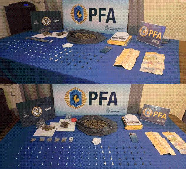 Una mujer y su hijo de 18 años fueron detenidos por venta de drogas en los barrios del oeste
