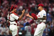 Aaron Nola throws six shutout innings as Phillies extend division lead over Mets