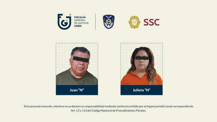 Vinculan a presunto líder de Los Tanzanios y a mujer detenida con él