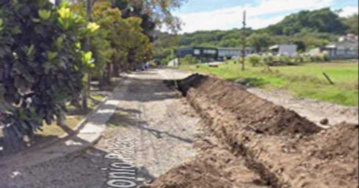 Corte de tránsito por obras de pavimentación en Bajo La Viña
