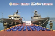 En acciones encabezadas por la Secretaría de Marina, se aseguraron 1.6 toneladas de cocaína en las costas de Guerrero