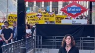 Los madrileños rompen a aplaudir a Ayuso durante la presentación del GP de Madrid
