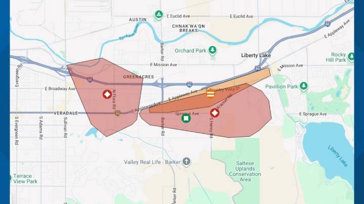 Power outage restored in Spokane Valley that affected almost 3,500 people