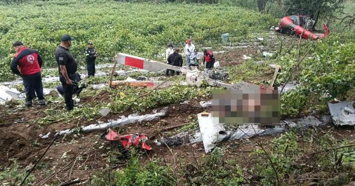 Se desploma helicóptero en zona de volcanes del Edomex