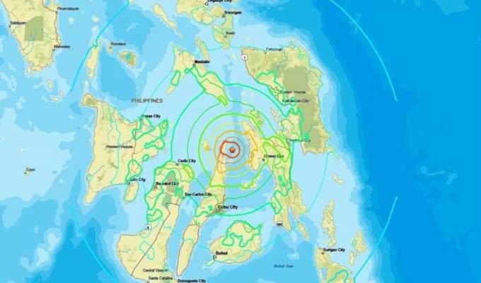 Terremoto de magnitud 6,9 sacude el centro de Filipinas: dan alerta de tsunami