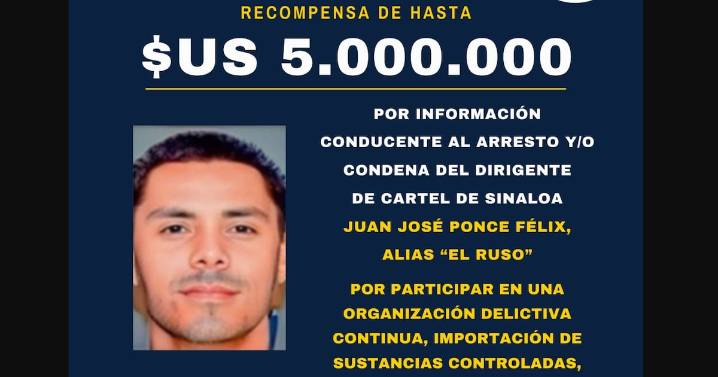 EE. UU. ofrece recompensa millonaria por “El Ruso”, líder del brazo armado de La Mayiza