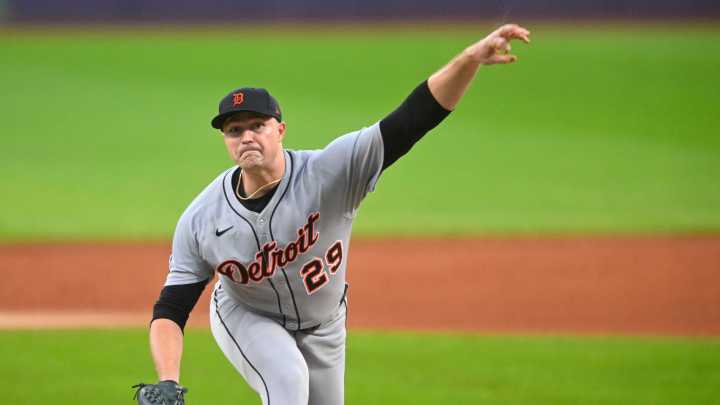 Guardians manager Stephen Vogt offers praise to Tigers P Tarik Skubal