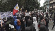 Police clash with anti-corruption protesters in the Philippines