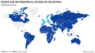 Estos son los 157 países que reconocen al Estado de Palestina: los últimos han sido potencias como Reino Unido o Francia