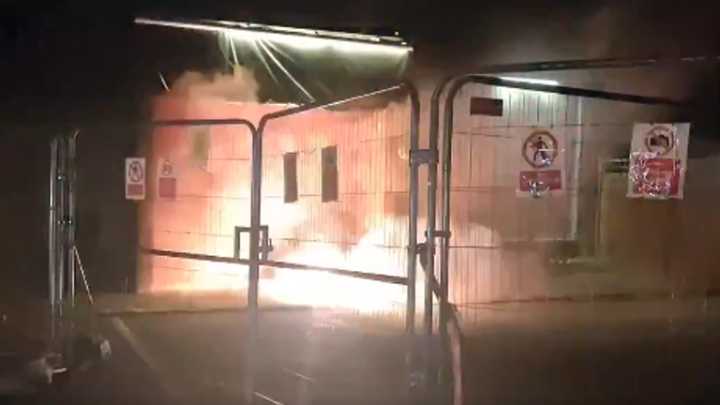 Man arrested and dispersal order in place after flares thrown at The Bell hotel in Epping