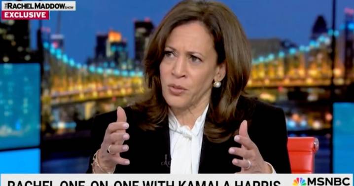 White House Rages at ‘Sick’ Kamala Harris Slamming Trump on Rachel Maddow
