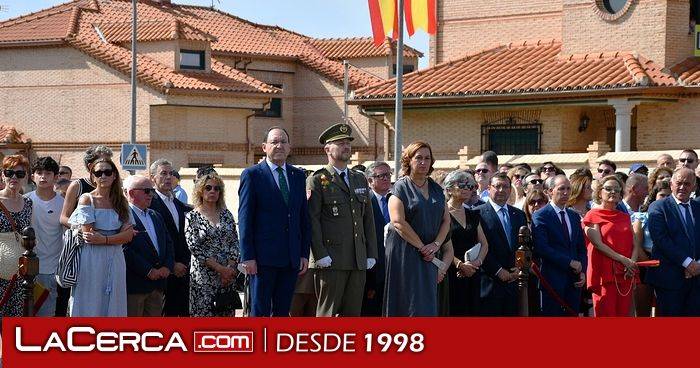 La presidenta de la Diputación de Toledo participa en el Homenaje a la Bandera celebrado en Argés