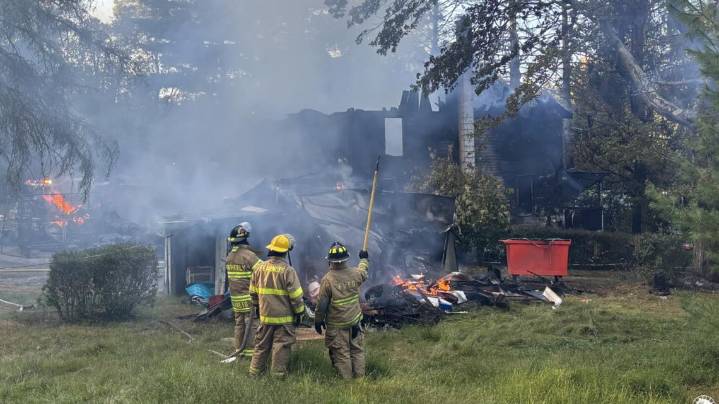 Fire destroys home in Luzerne County