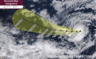 Huracán "Kiko" se intensifica a categoría 2; actualmente se localiza al suroeste de la península de Baja California