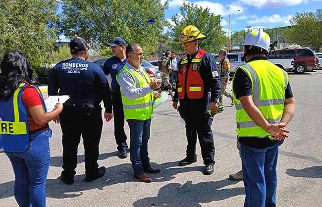 Dentro de la hipótesis de sismo Agradece director del ITSA participación en el segundo simulacro