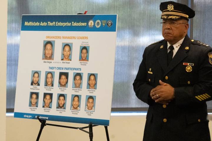 New Jersey officials charged men with running car theft ring that led to killing of a Philly police officer