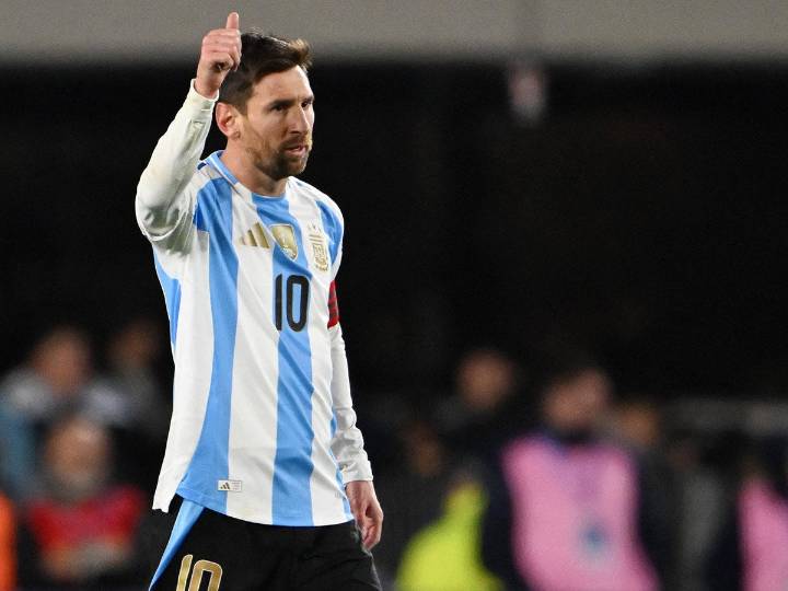 Messi celebra con gol su adiós de Eliminatorias en Argentina