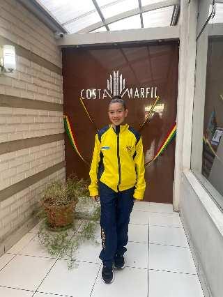Manuela Gallego, presente en Sudamericano de Gimnasia