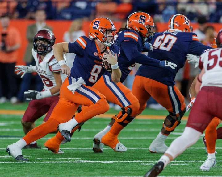 Overheard after SU football dominates Colgate: ‘We call him Tim Tebow’