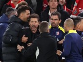 Simeone calls for more protection after Liverpool scuffle