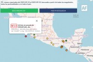 SSN registra 15 sismos en México este 22 de septiembre; uno alcanzó magnitud 5.4