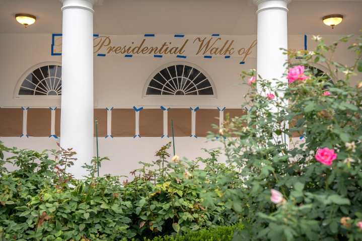 Trump’s White House ‘Walk of Fame’ includes photos of all presidents