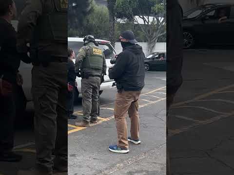 Chaos: ICE Agent Chases Car Wash Worker During CA Raid — ‘Are you f– proud of yourselves?’ #shorts