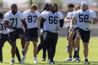 Raiders’ struggling offensive line hopes to improve against Chicago Bears