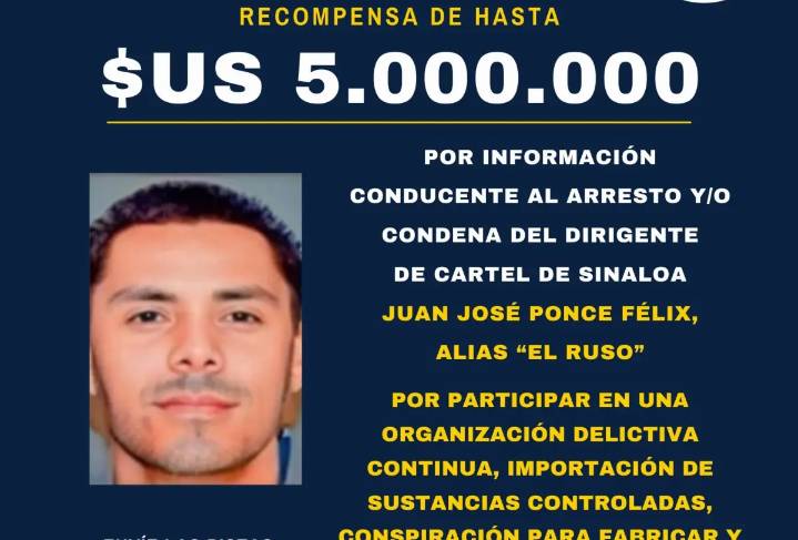 EU ofrece 5 MDD por “El Ruso”, líder del Cártel de Sinaloa y rival de “Los Chapitos”