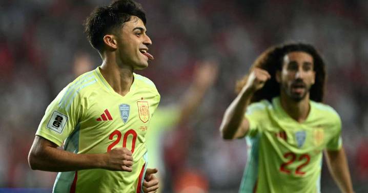 España humilló a Turquía: 6 goles y triplete de Mikel Merino por Eliminatorias al Mundial 2026
