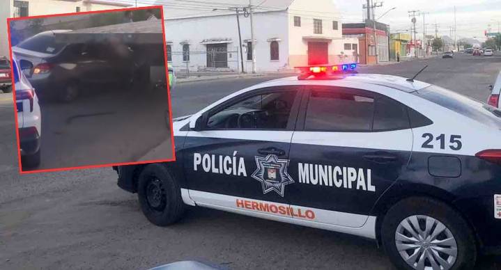 Vehículo choca contra remolque tras perder el control por culpa del sol al norte de Hermosillo