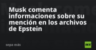 Musk comenta informaciones sobre su mención en los archivos de Epstein