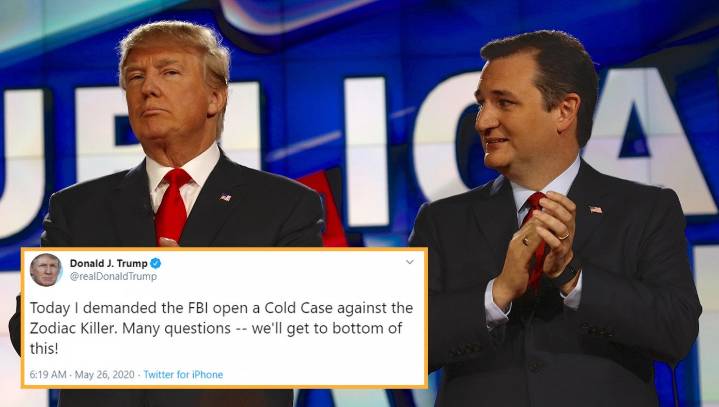 Ted Cruz Getting Nervous As Trump Demands Renewed Search For Zodiac Killer