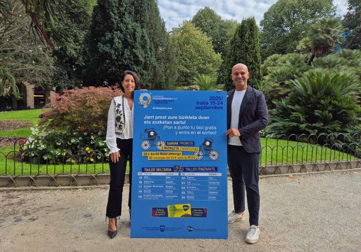 Las revisiones gratuitas de bicicletas con la Mugi llegan a 20 municipios de Gipuzkoa