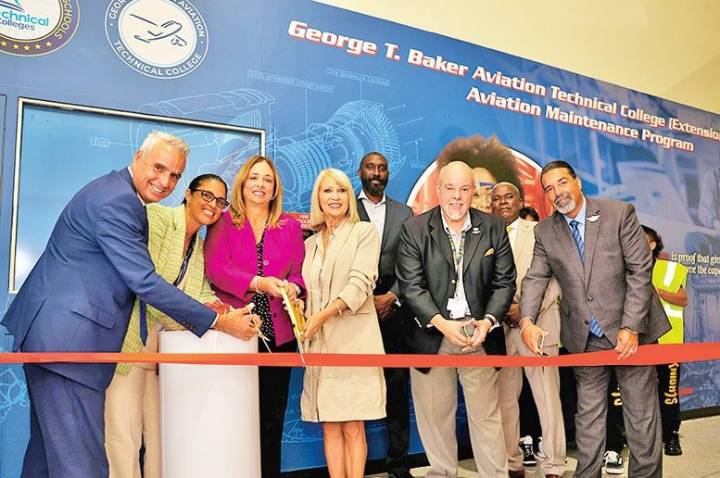 Ribbon-cutting celebrated for George T. Baker Aviation at Miami Sunset High School