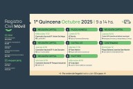 Anunciaron el cronograma del Registro Civil Móvil para los próximos días