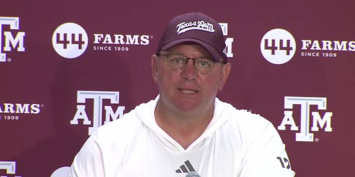 Watch: Texas A&M’s Elko, players take questions after win over Auburn