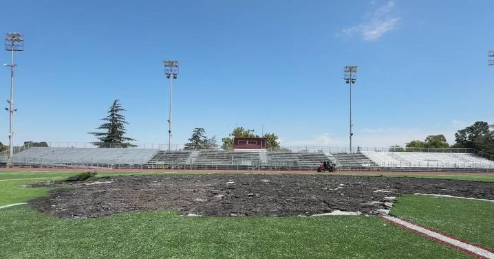 Mt. Diablo High School in Concord plays 1st home game after fire damages football field