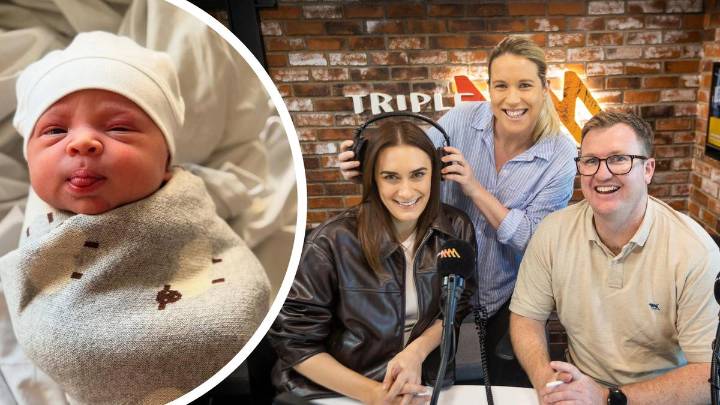 Katie Lamb: Perth Triple M breakfast host gives birth to first child with partner Martene Pearman