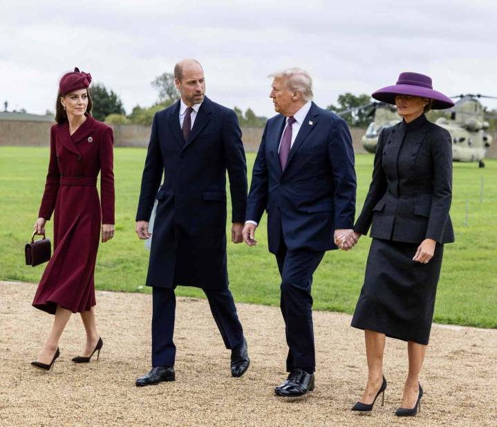 Melania Trump rompe el protocolo en Windsor Castle y sorprende a la realeza