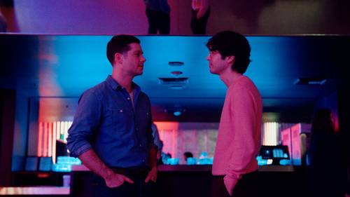 Dylan O'Brien and James Sweeney star in the dark comedy 'Twinless'