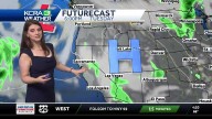 Thunderstorm chances in Northern California on Tuesday