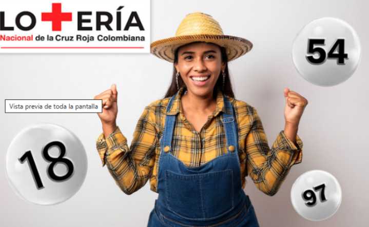 Resultados Lotería de la Cruz Roja HOY 23 de septiembre 2025